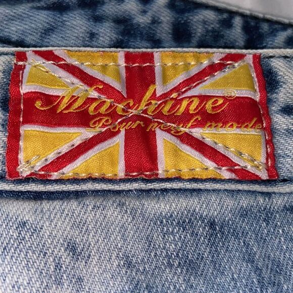 Machine Pour-neuf-Mode NWT super distressed,slim leg, light wash, denim jeans 30 - Picture 11 of 11